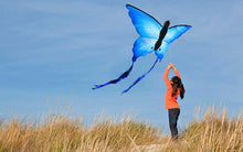 Load image into Gallery viewer, Easy To Fly Blue Butterfly Kite