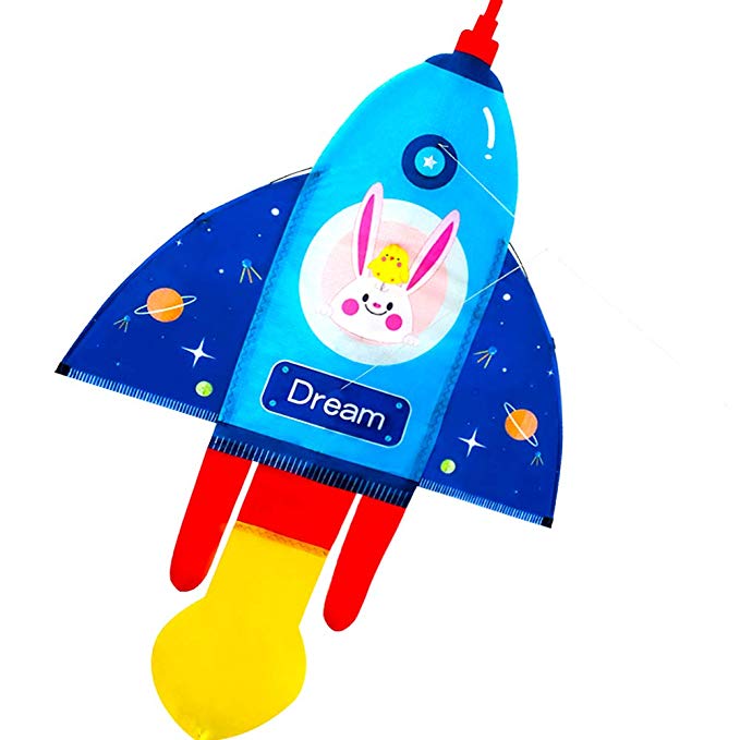 colorful rocket kite for kids