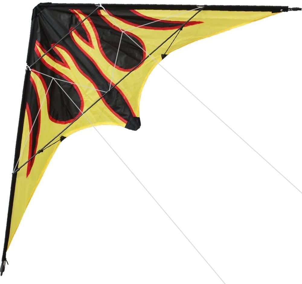 dual line stunt kite-flame