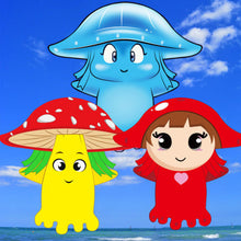 Load image into Gallery viewer, New cartoon Mushroom Jellyfish kite for kids
