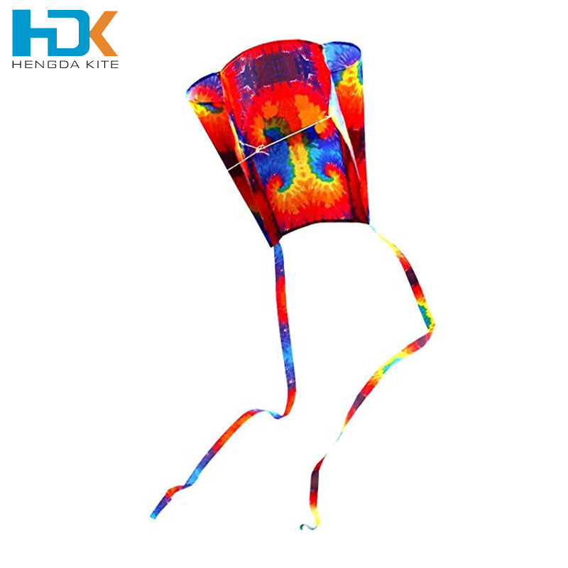 tie dye and rainbow soft sled kite